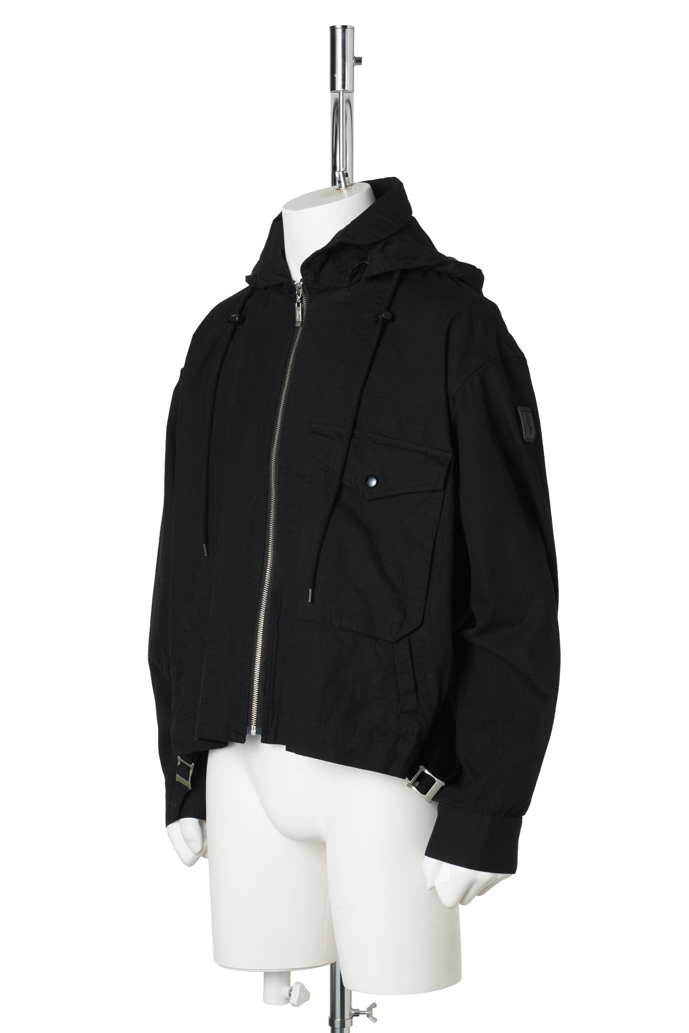 VISOR DOUBLE ZIP JACKET / BLACK