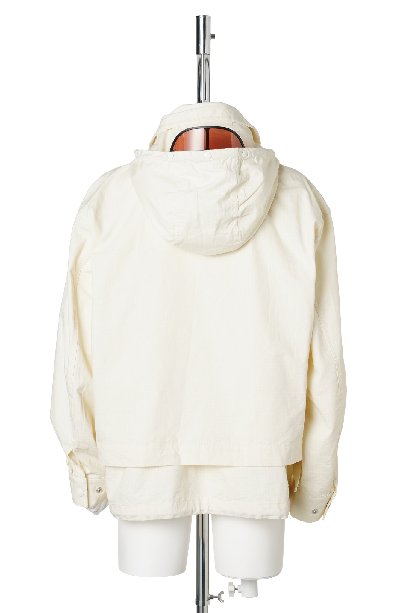 VISOR DOUBLE ZIP JACKET / LIGHT IVORY