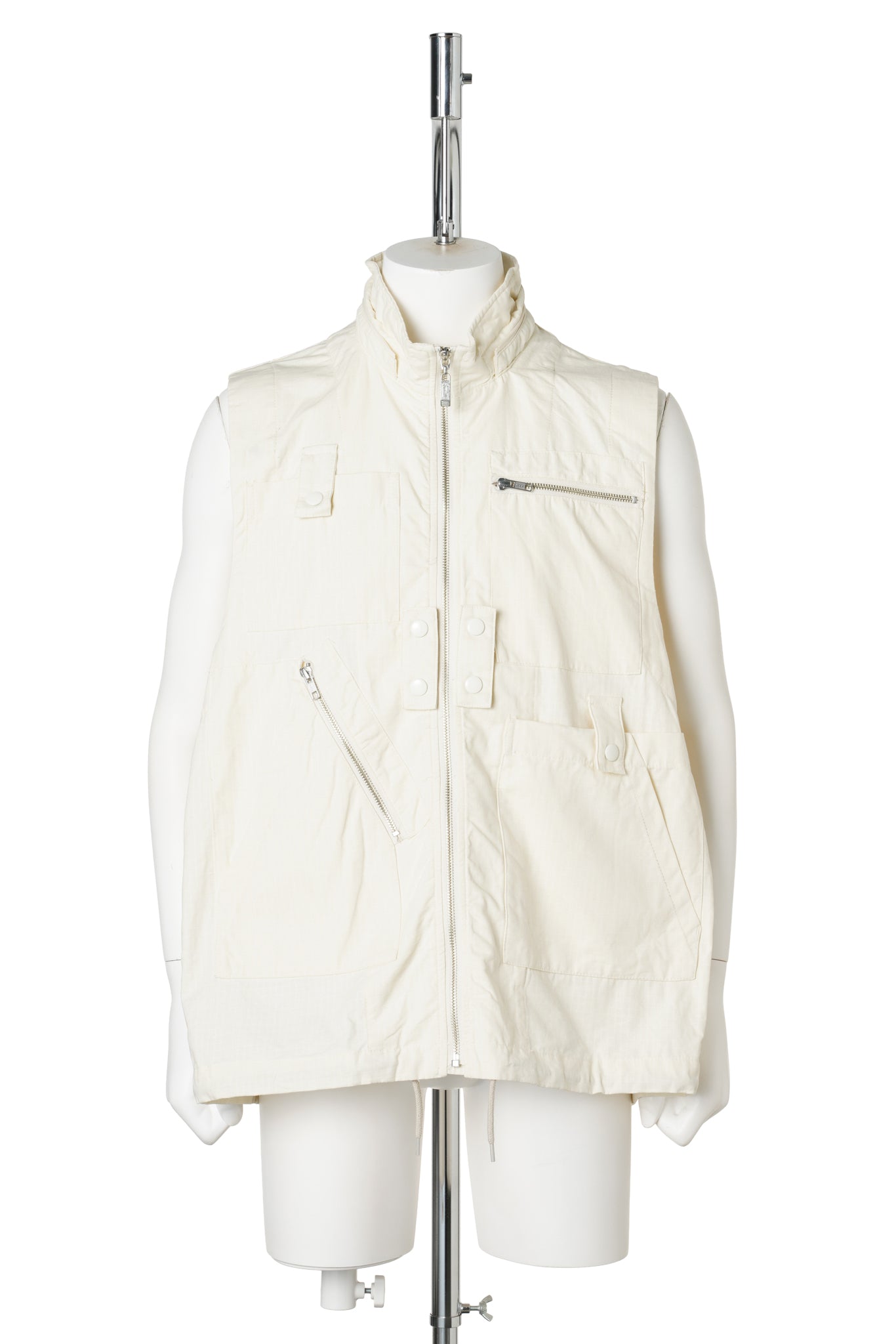 VISOR DOUBLE ZIP JACKET / LIGHT IVORY