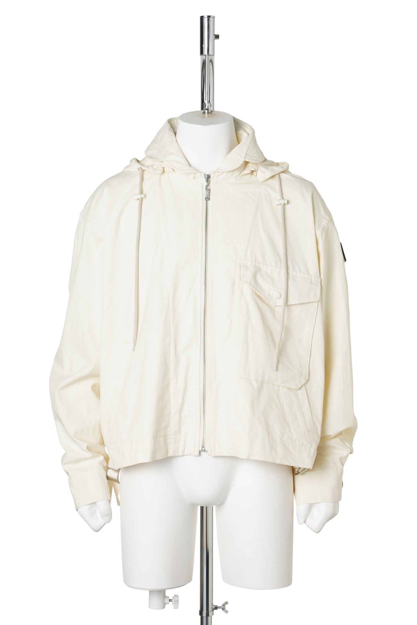 VISOR DOUBLE ZIP JACKET / LIGHT IVORY