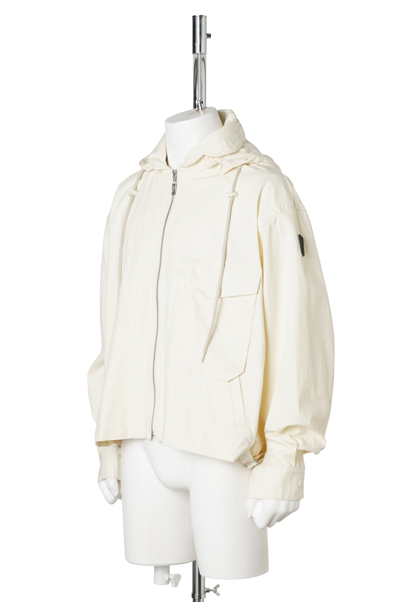 VISOR DOUBLE ZIP JACKET / LIGHT IVORY