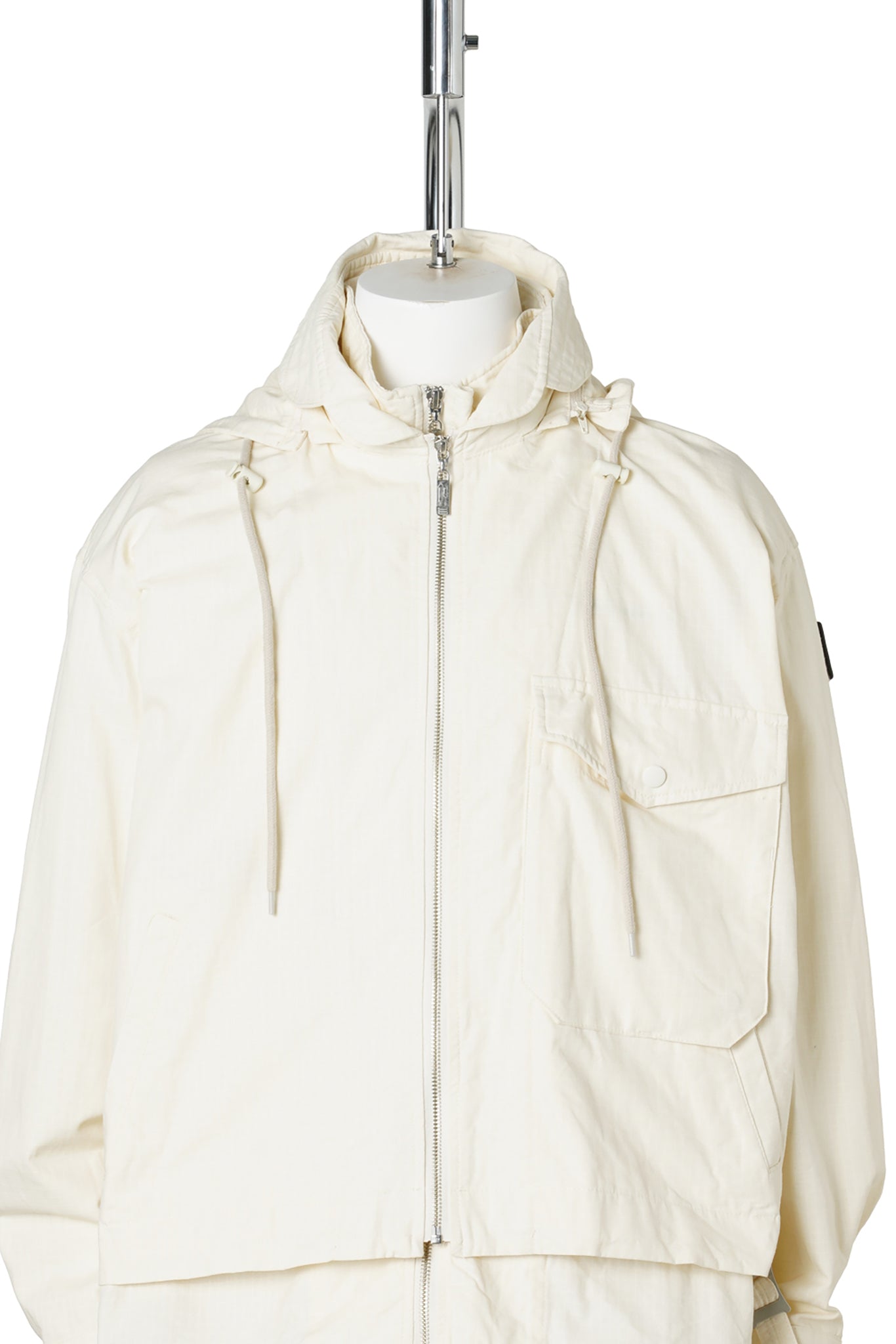 VISOR DOUBLE ZIP JACKET / LIGHT IVORY