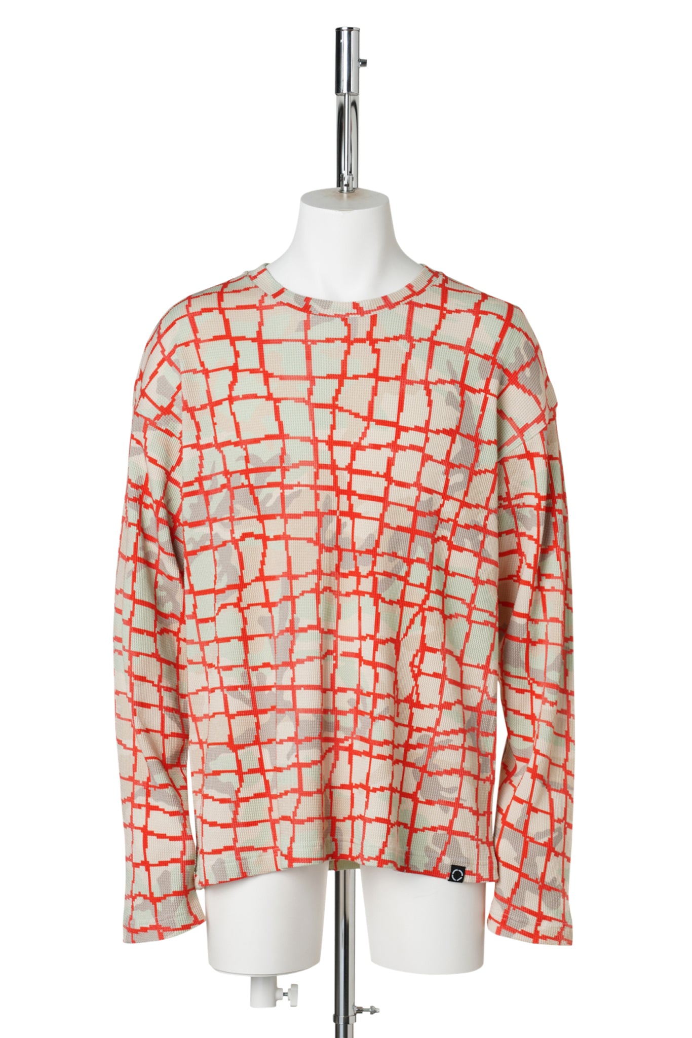 NET L/S WAFFLE THERMAL / RED NET
