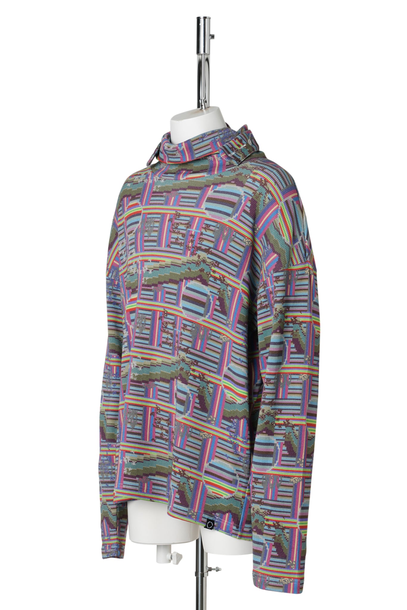 BORDER L/S WAFFLE HEAD STRAP THERMAL / RAINBOW