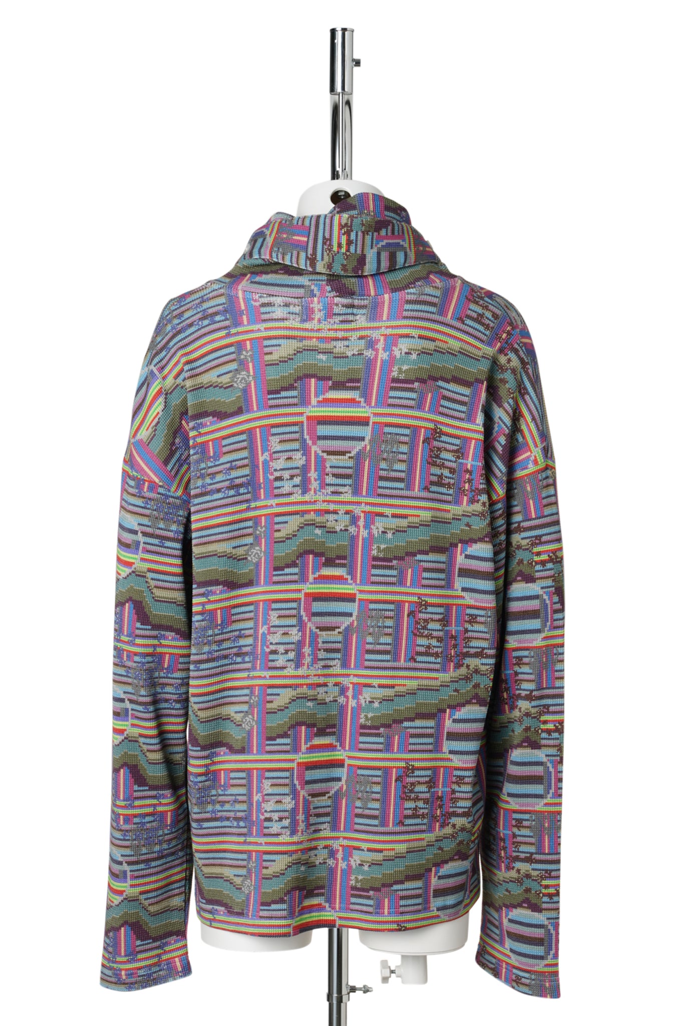 BORDER L/S WAFFLE HEAD STRAP THERMAL / RAINBOW