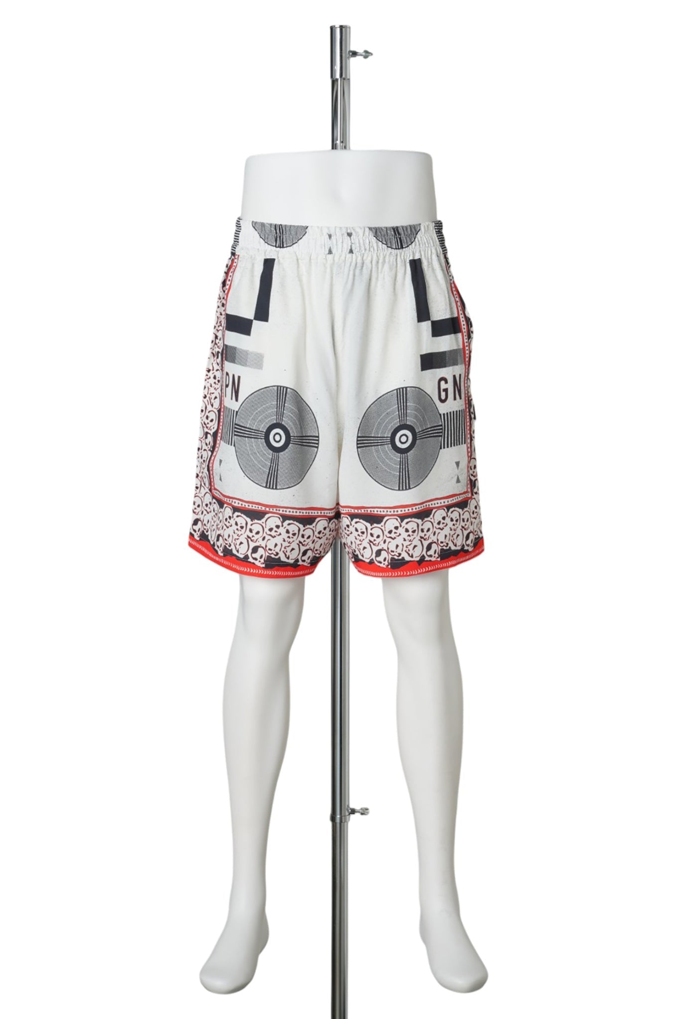 SUMMER SHORTS SKULL / WHITE
