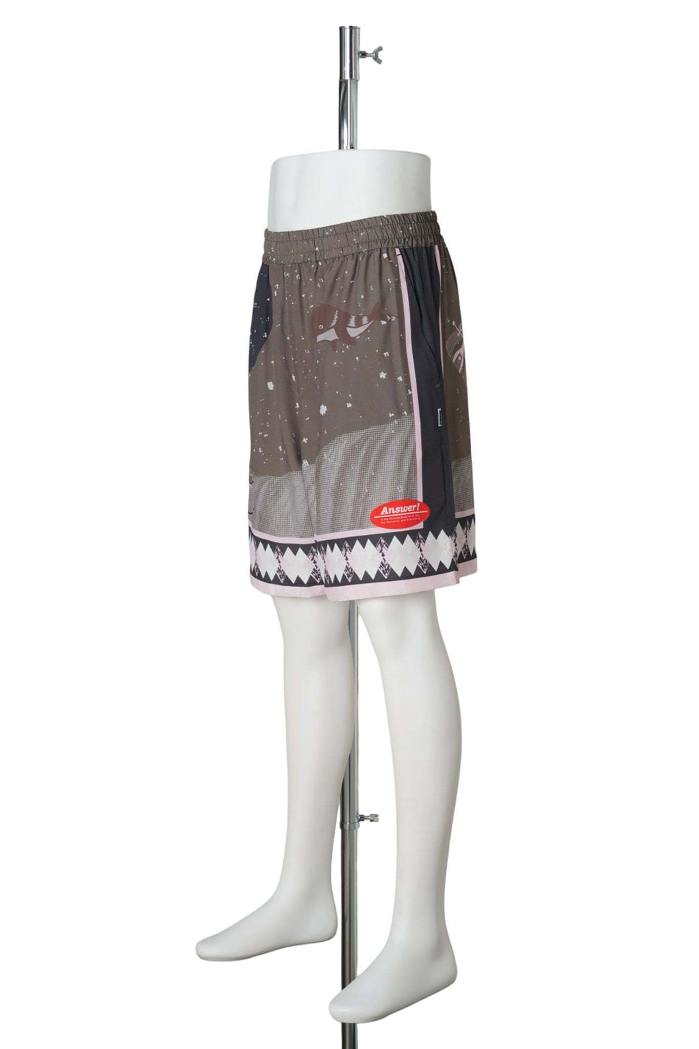 SUMMER SHORTS SPACE / DARK BROWN