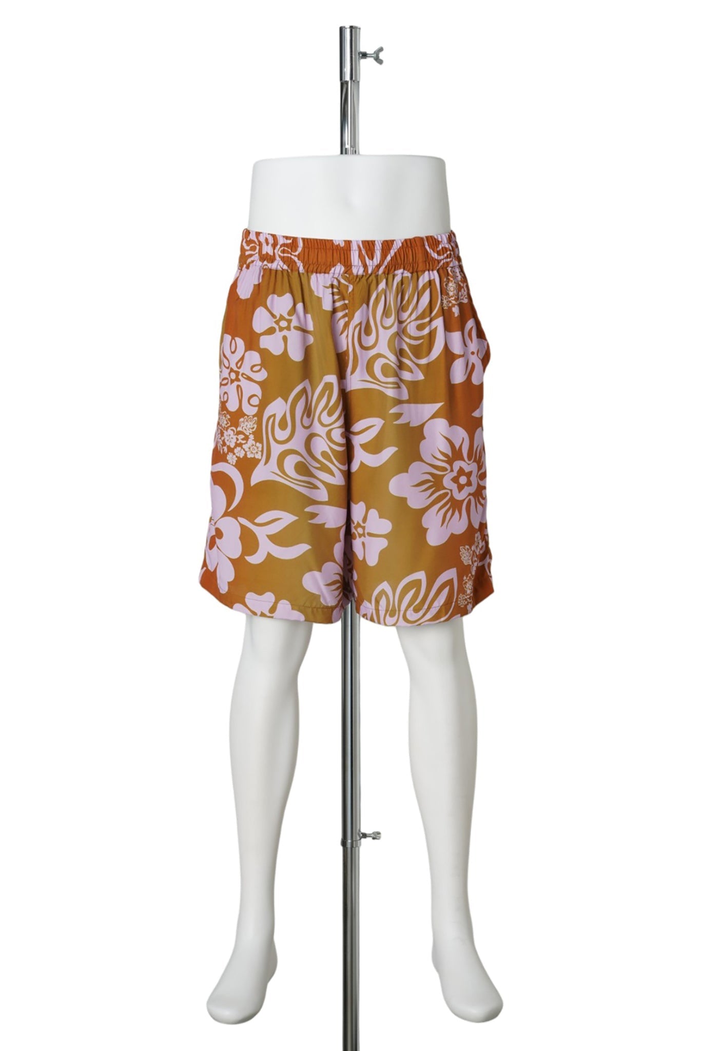 SUMMER SHORTS FLOWER / TOAST ORANGE