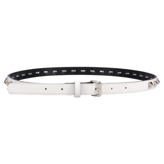 HALF STUDS BELT WHITE / WHITE