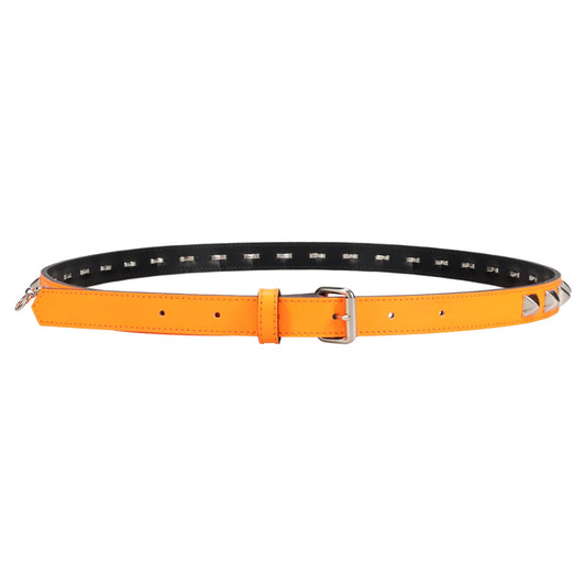 HALF STUDS BELT NEON ORANGE / NEON ORANGE