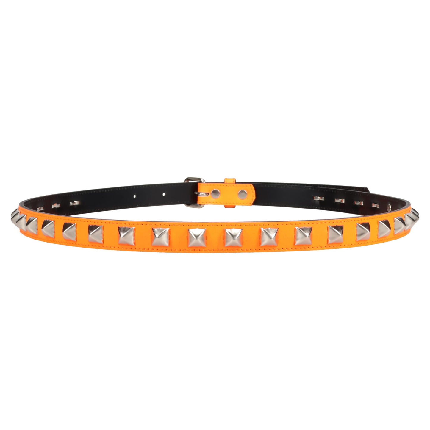HALF STUDS BELT NEON ORANGE / NEON ORANGE