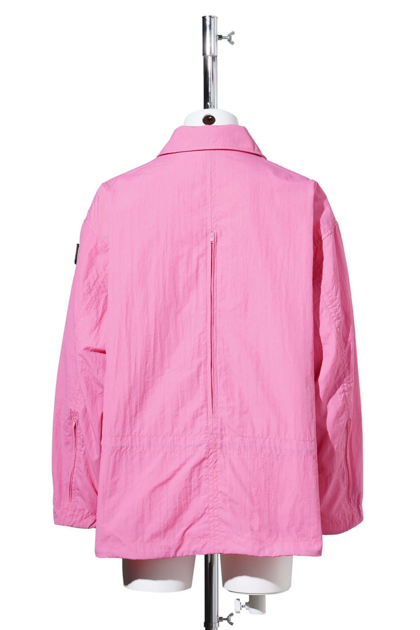 CRUSHED NYLON FULL PACK JACKET / PINK