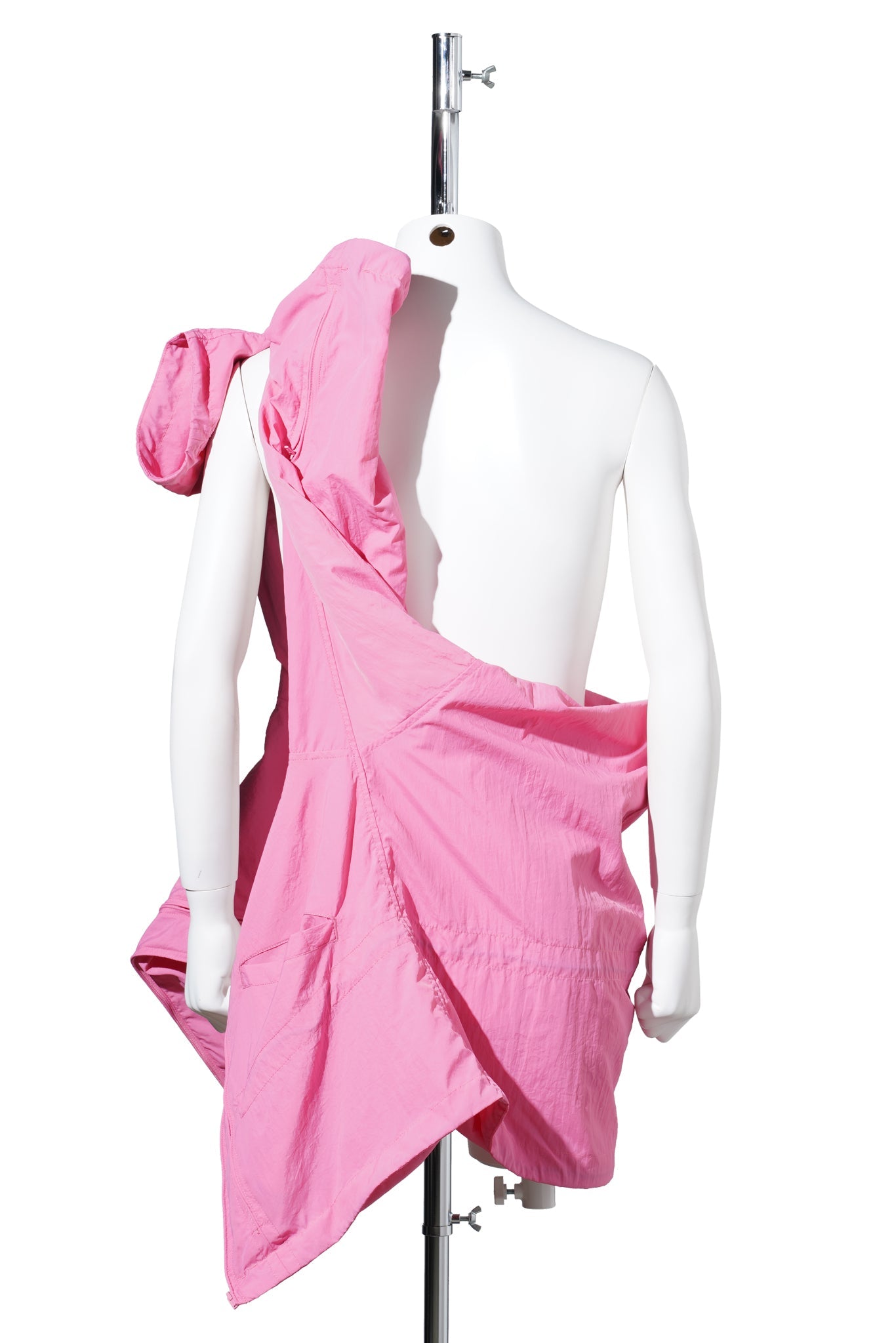 CRUSHED NYLON FULL PACK JACKET / PINK