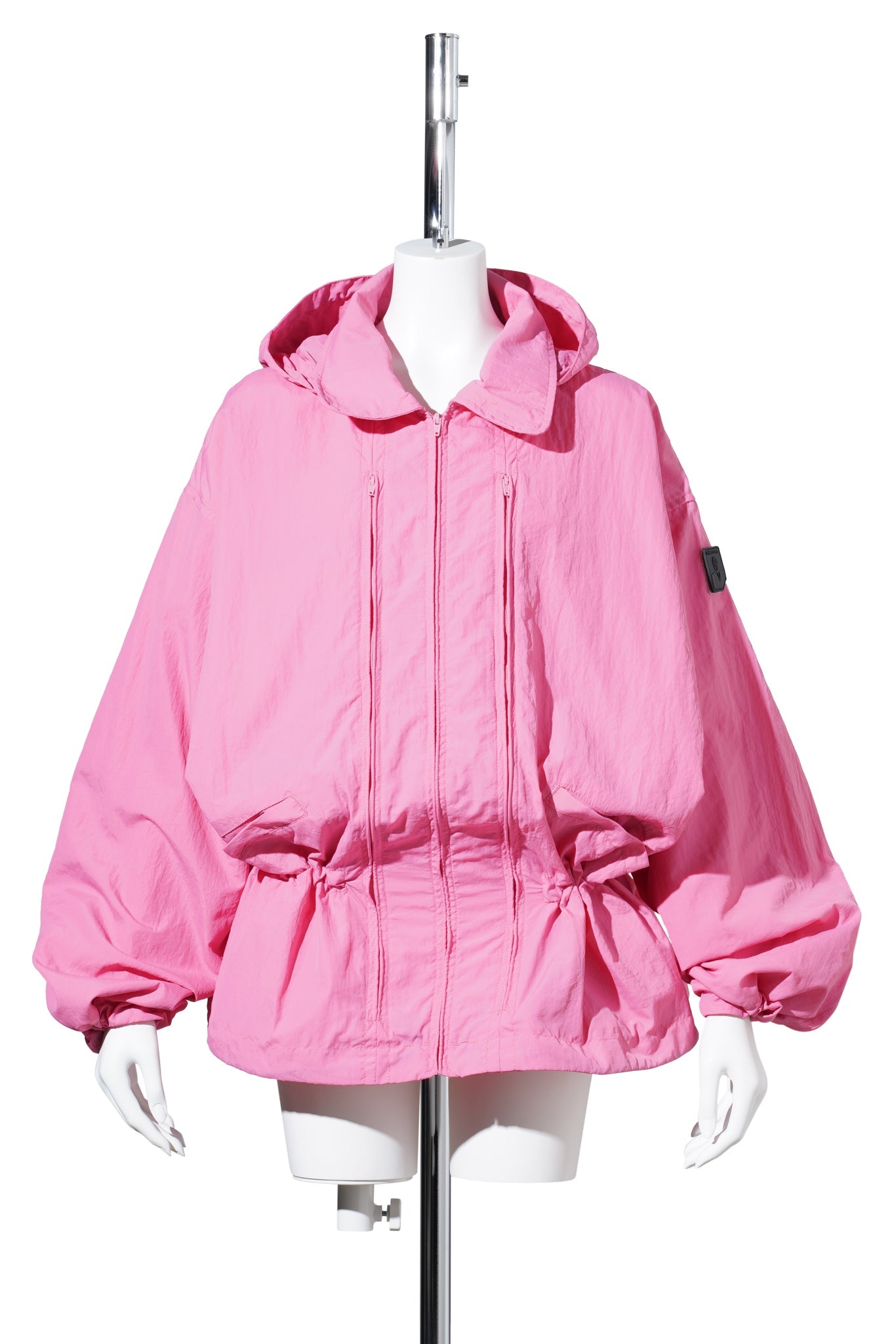 CRUSHED NYLON FULL PACK JACKET / PINK