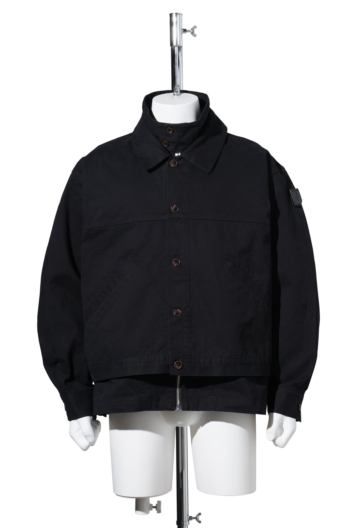 TWILL DOUBLE JACKET / BLACK