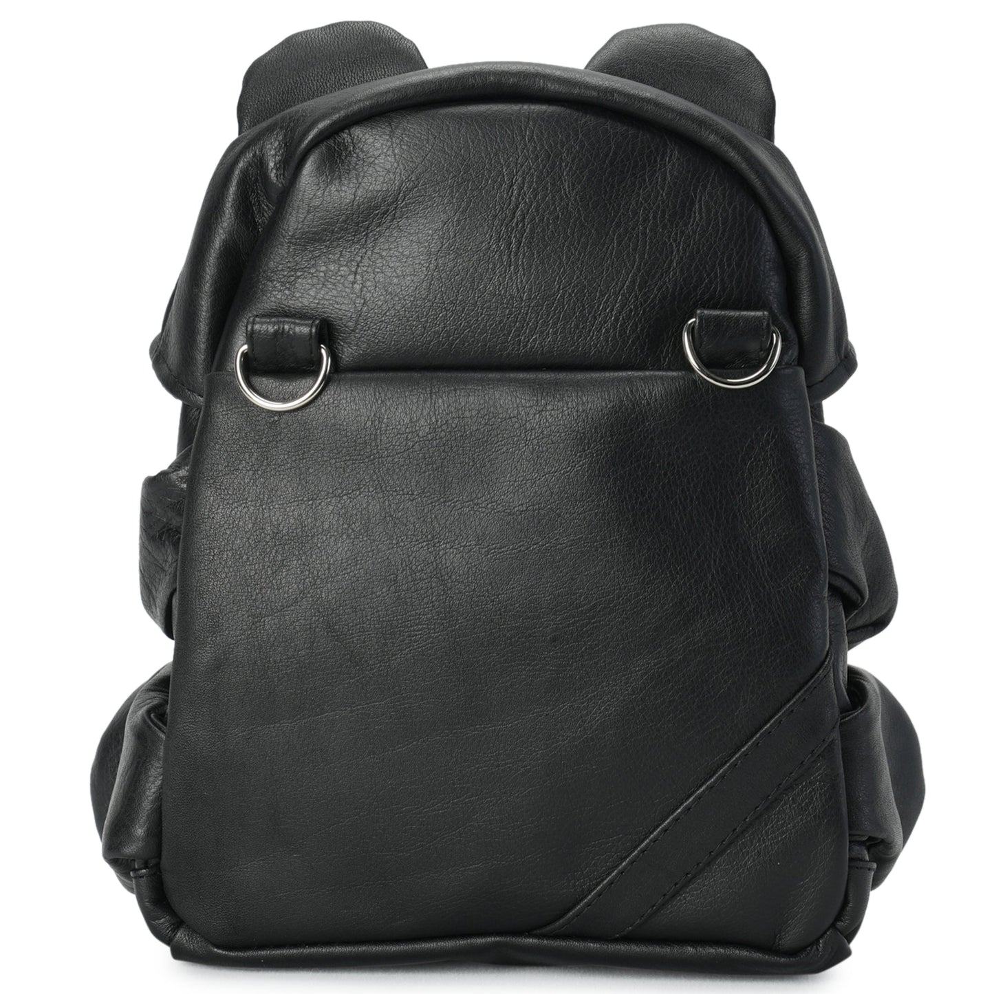CUMALICE POUCH LEATHER / BLACK LEATHER