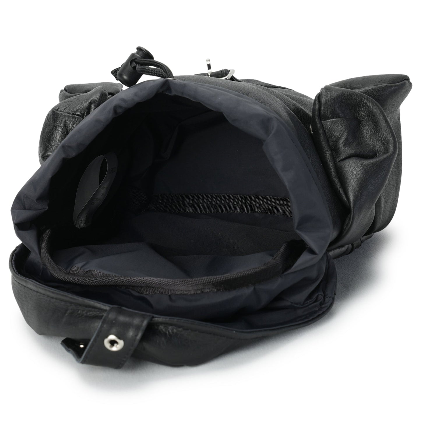 CUMALICE POUCH LEATHER / BLACK LEATHER