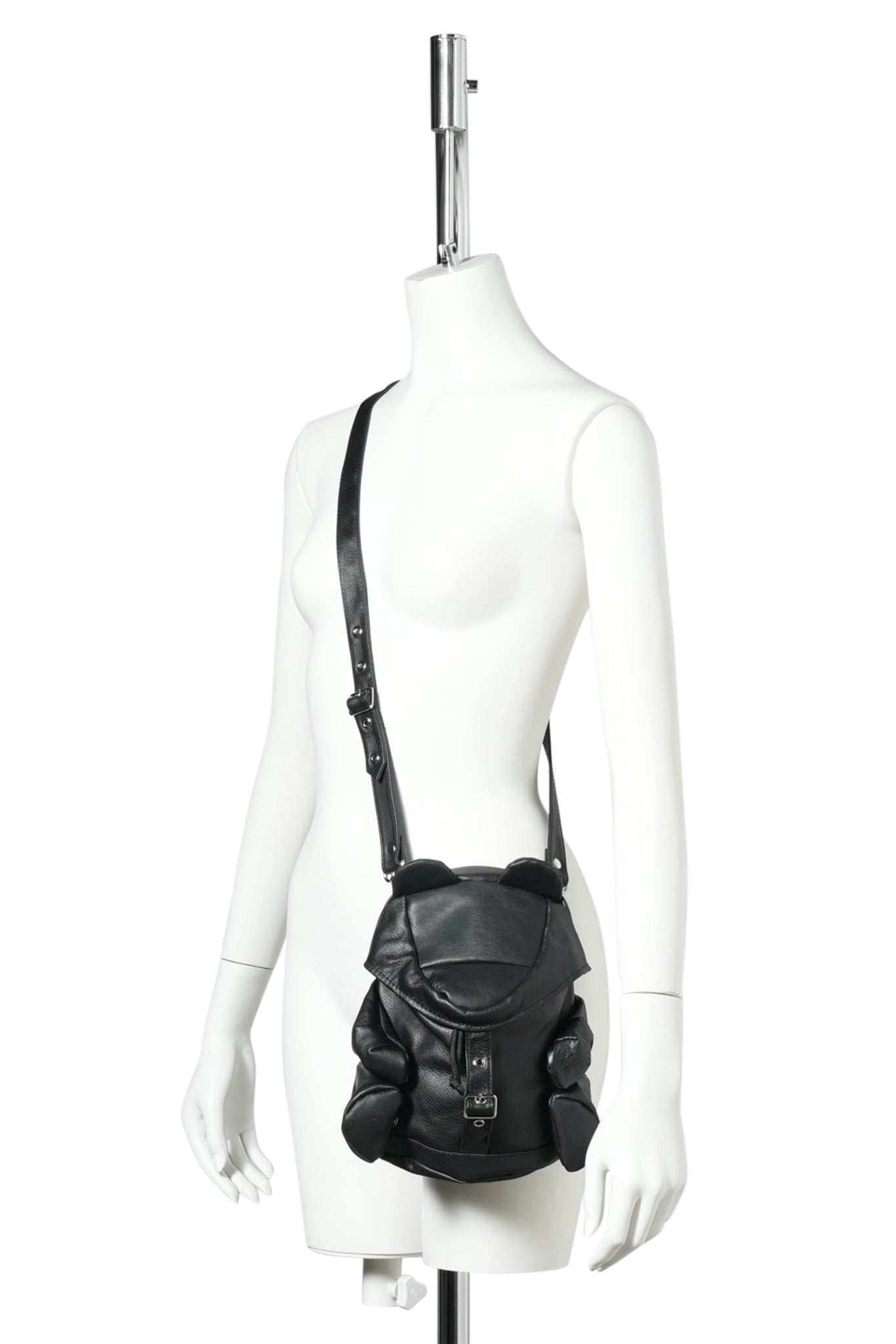 CUMALICE POUCH LEATHER / BLACK LEATHER