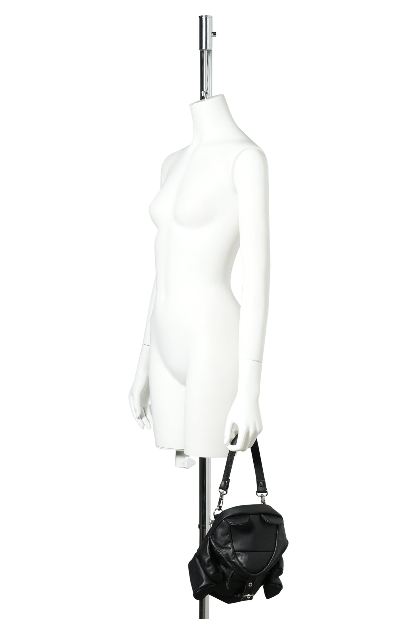 CUMALICE POUCH LEATHER / BLACK LEATHER