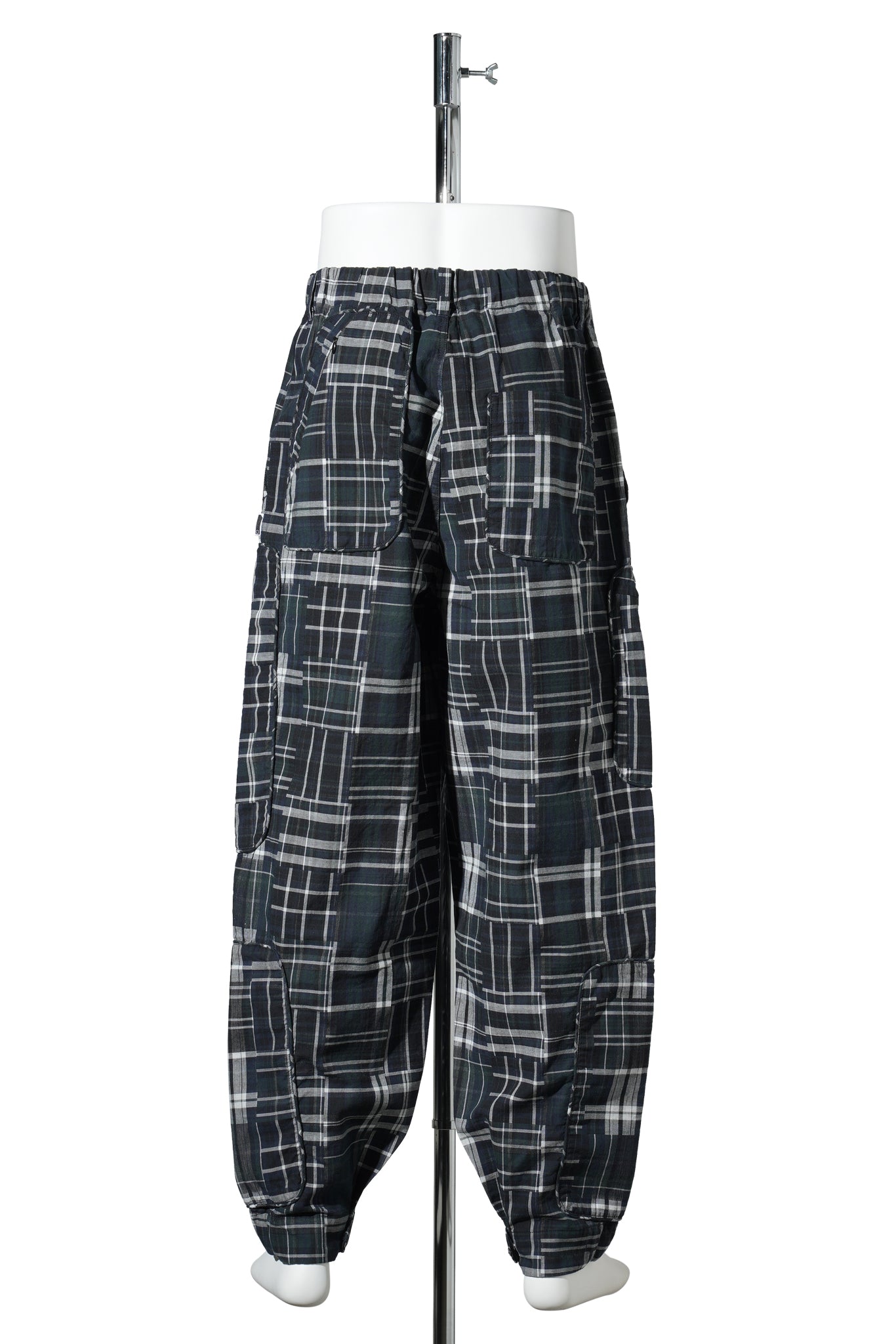 PIPED FLIGHT PANTS / BLACK x WHITE