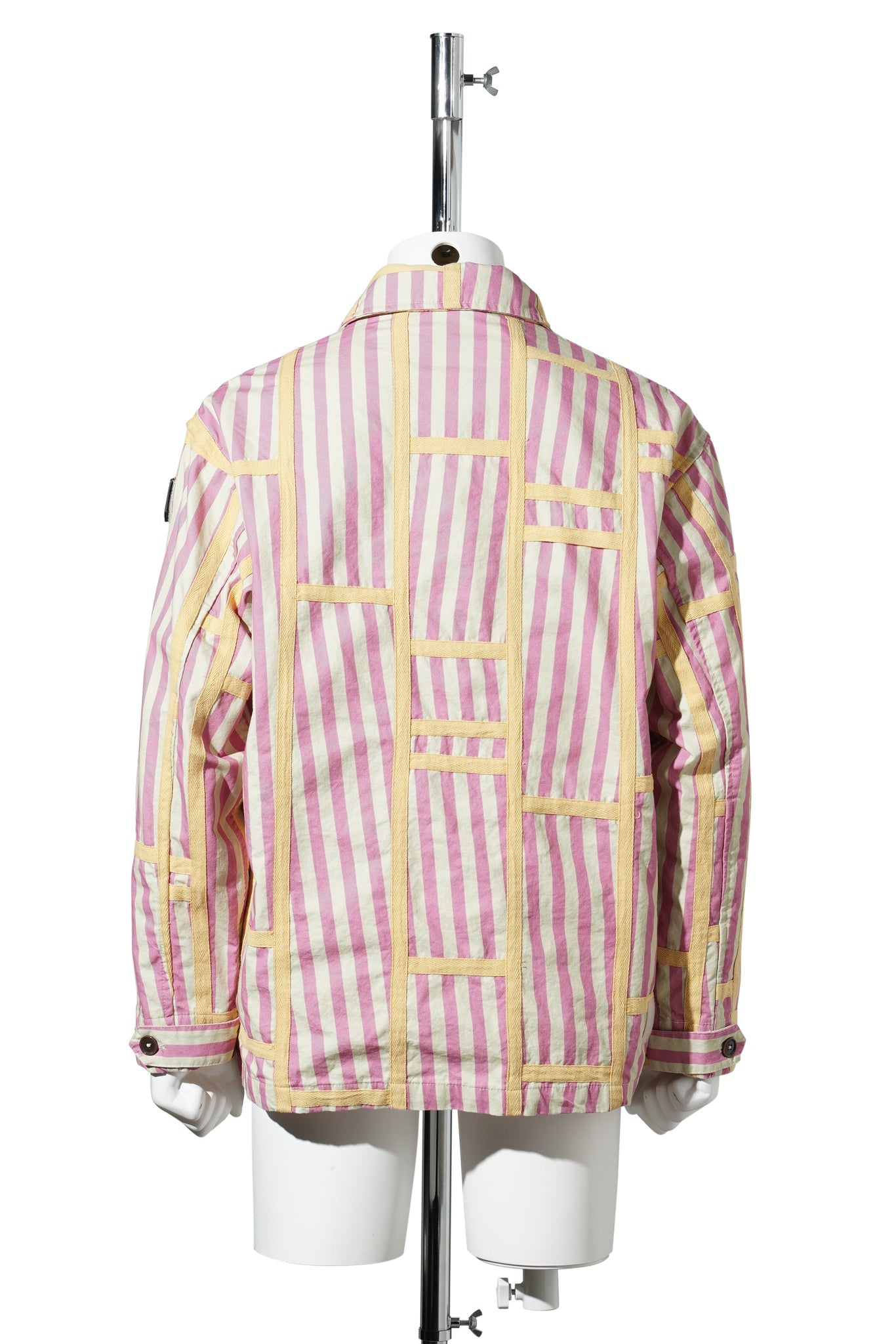 TRIM PATTERN JACKET / PINK STRIPE