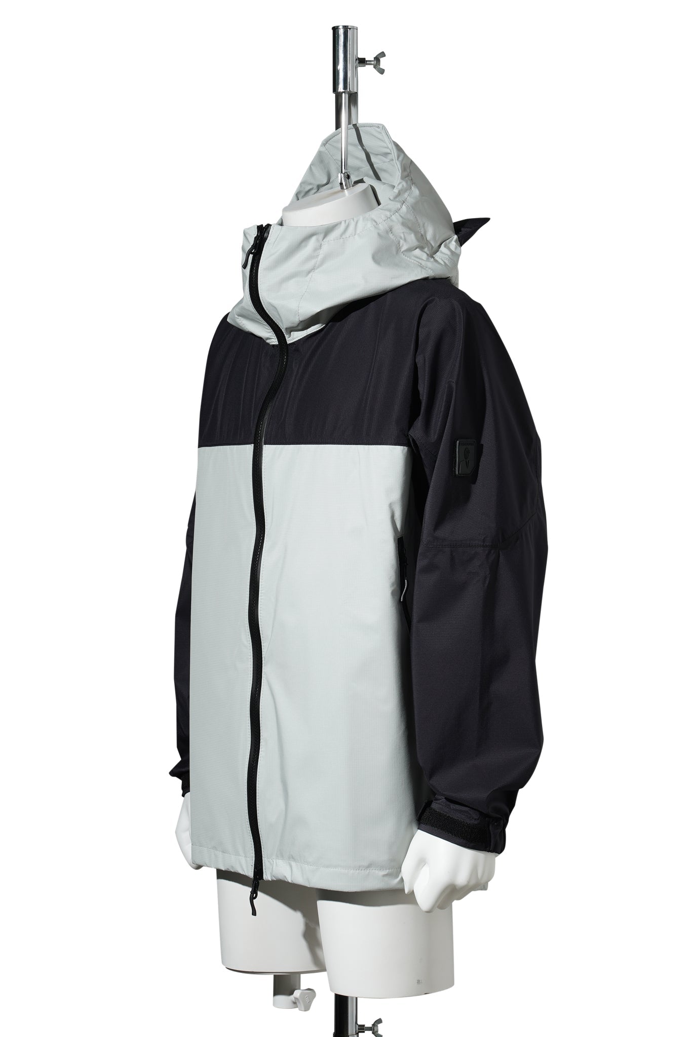CUMALICE SHELL JACKET RESMILDIV / LIGHT GREY/BLACK