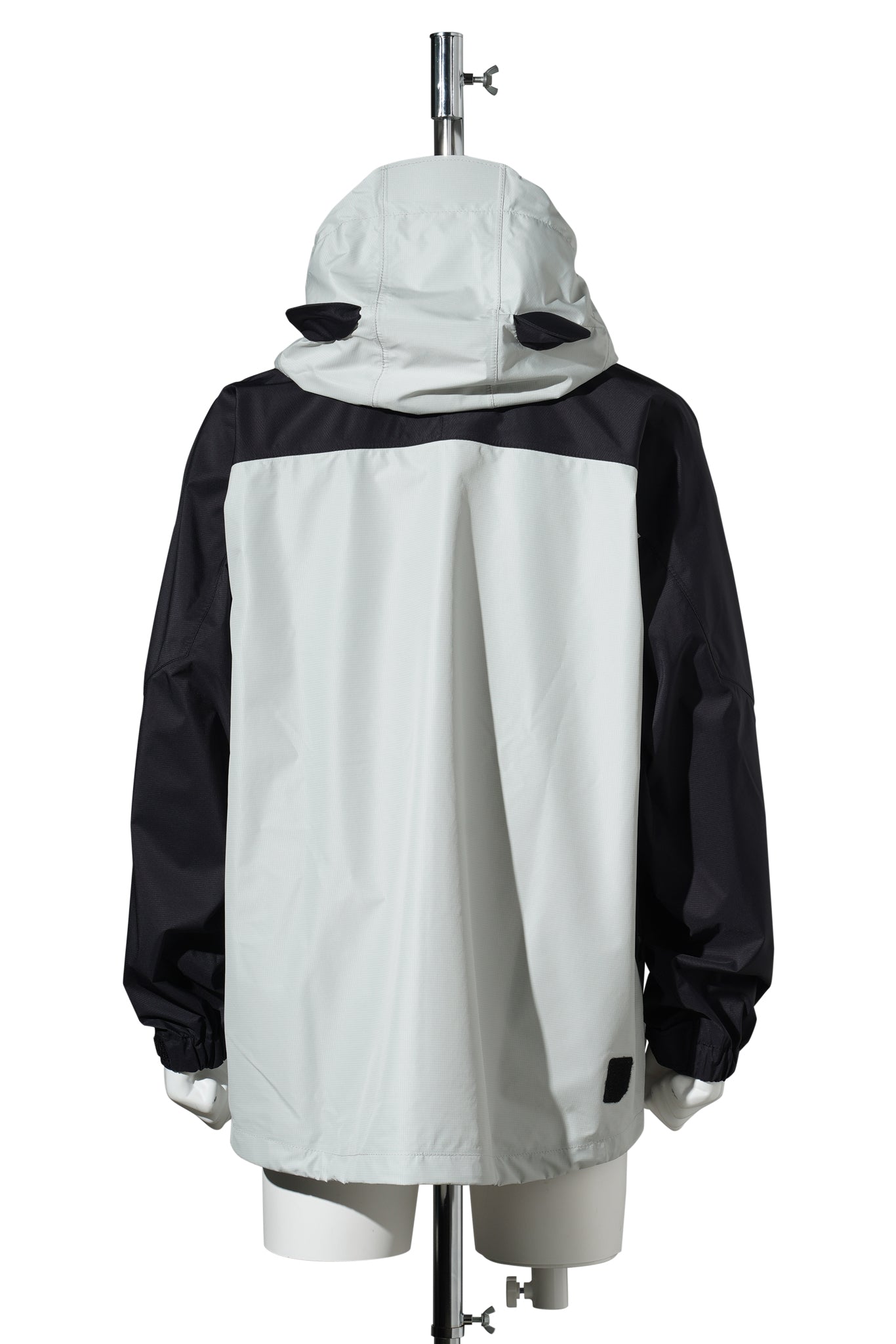 CUMALICE SHELL JACKET RESMILDIV / LIGHT GREY/BLACK