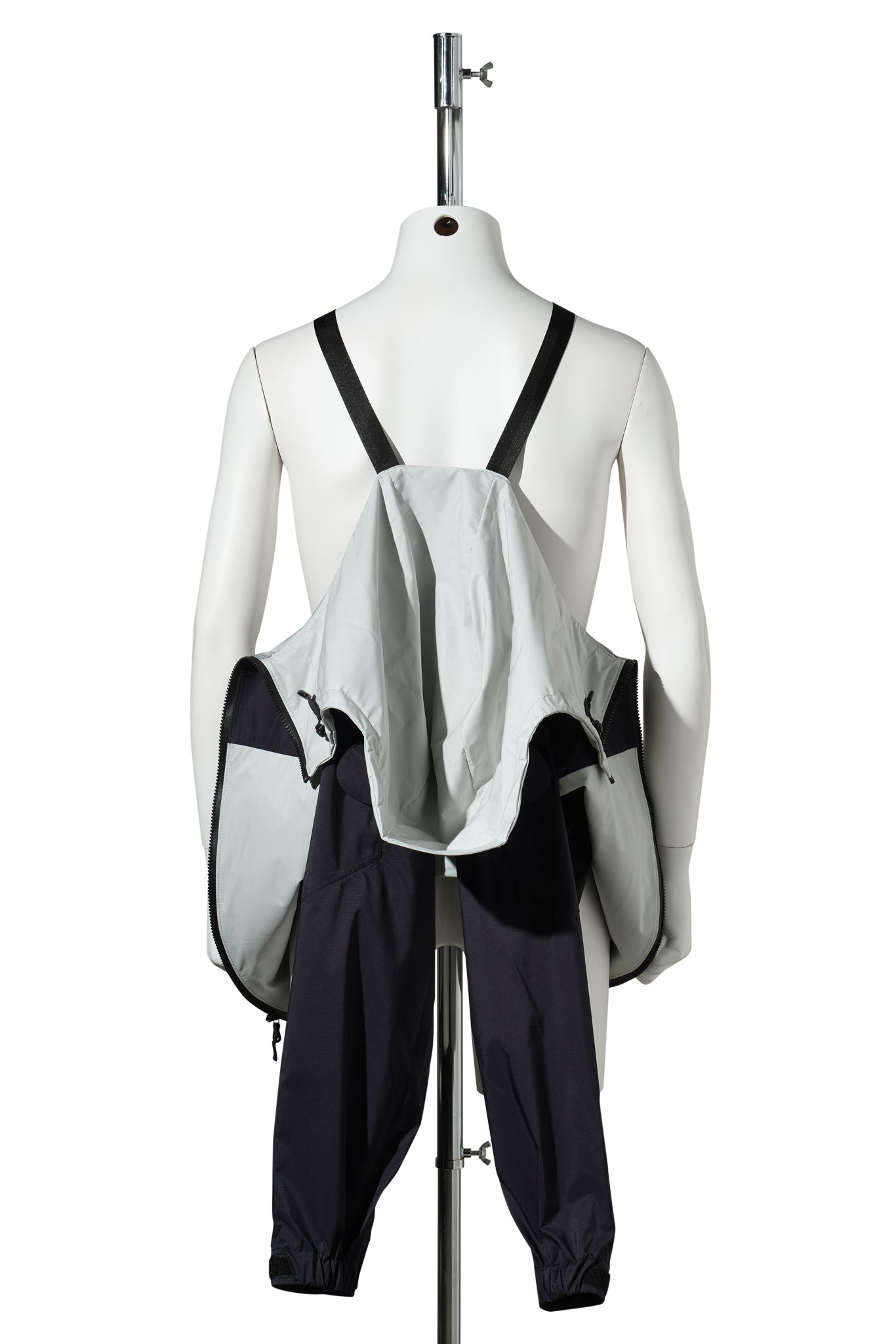 CUMALICE SHELL JACKET RESMILDIV / LIGHT GREY/BLACK