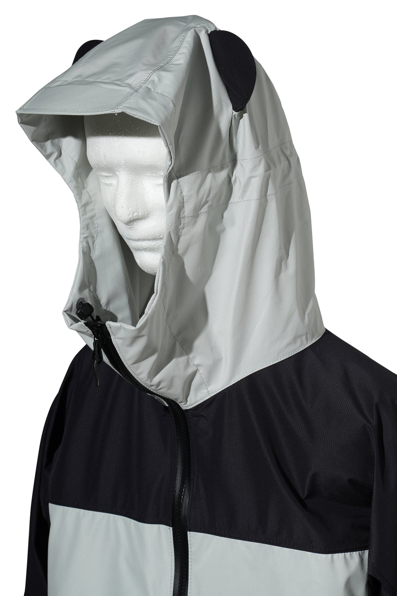 CUMALICE SHELL JACKET RESMILDIV / LIGHT GREY/BLACK