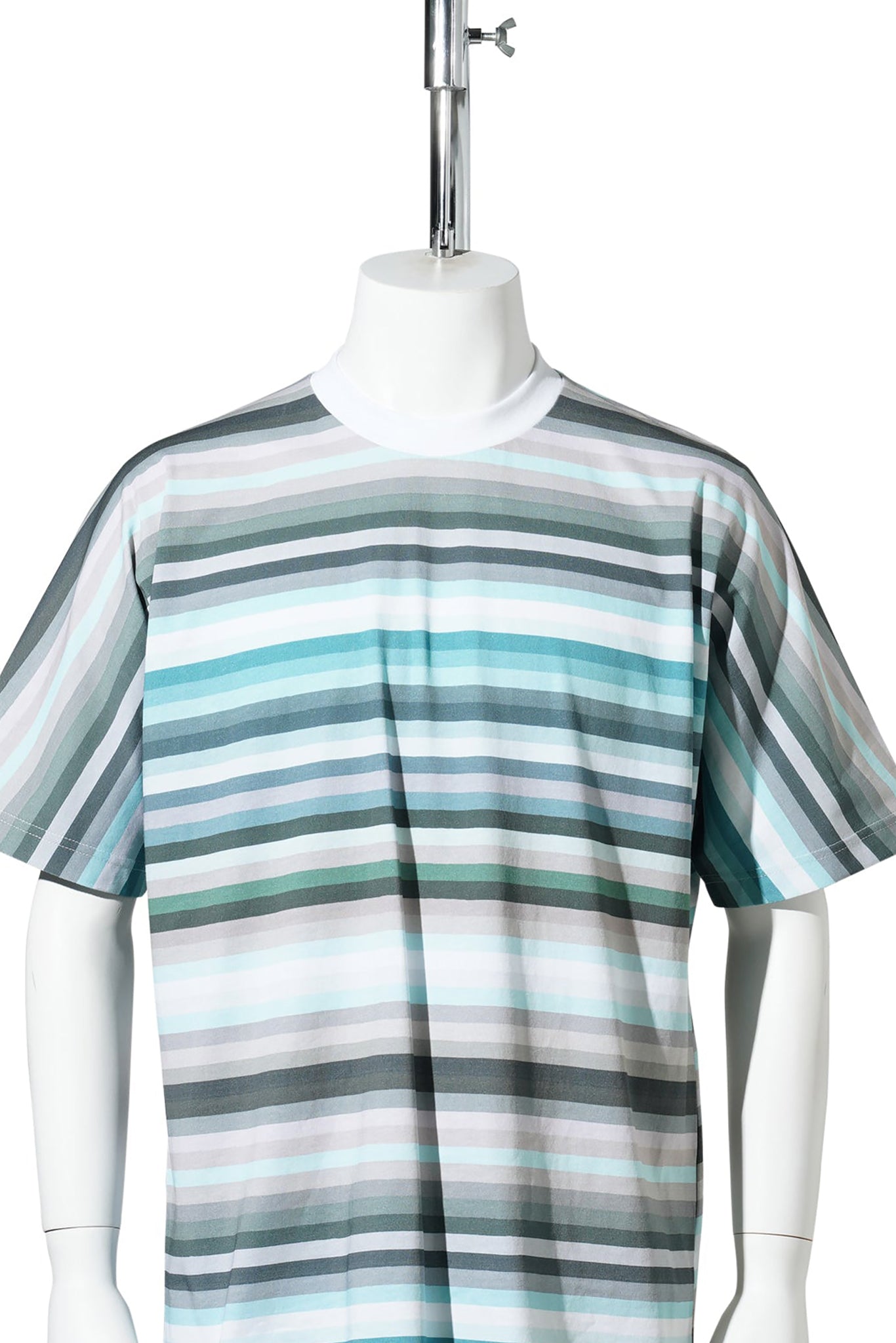 MONO SEAM BORDER T-SHIRT / SAX BORDER