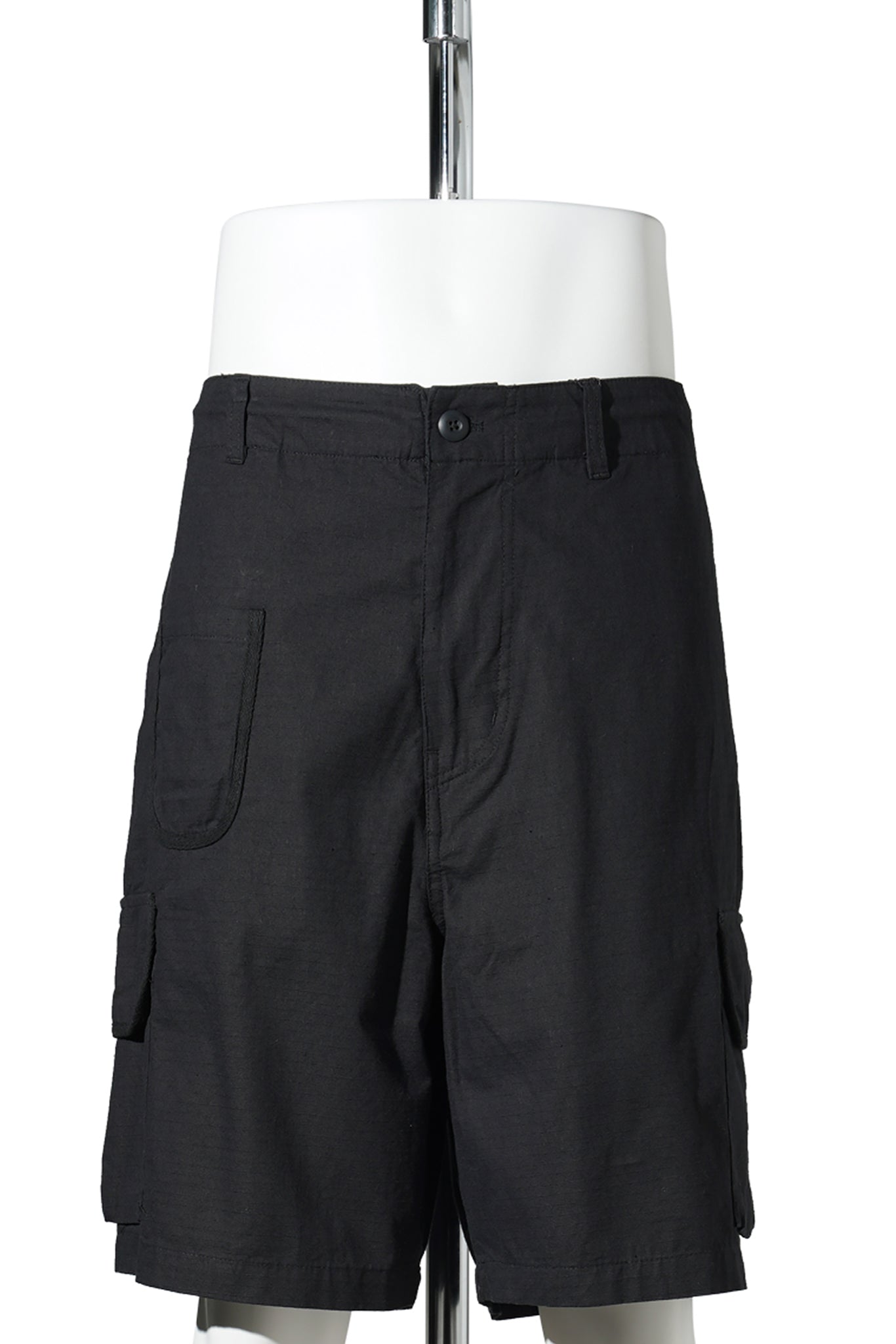 RIPSTOP TRIM SHORTS / BLACK