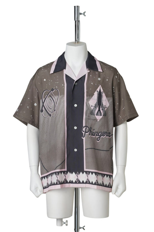 SUMMER SHIRT SPACE / DARK BROWN