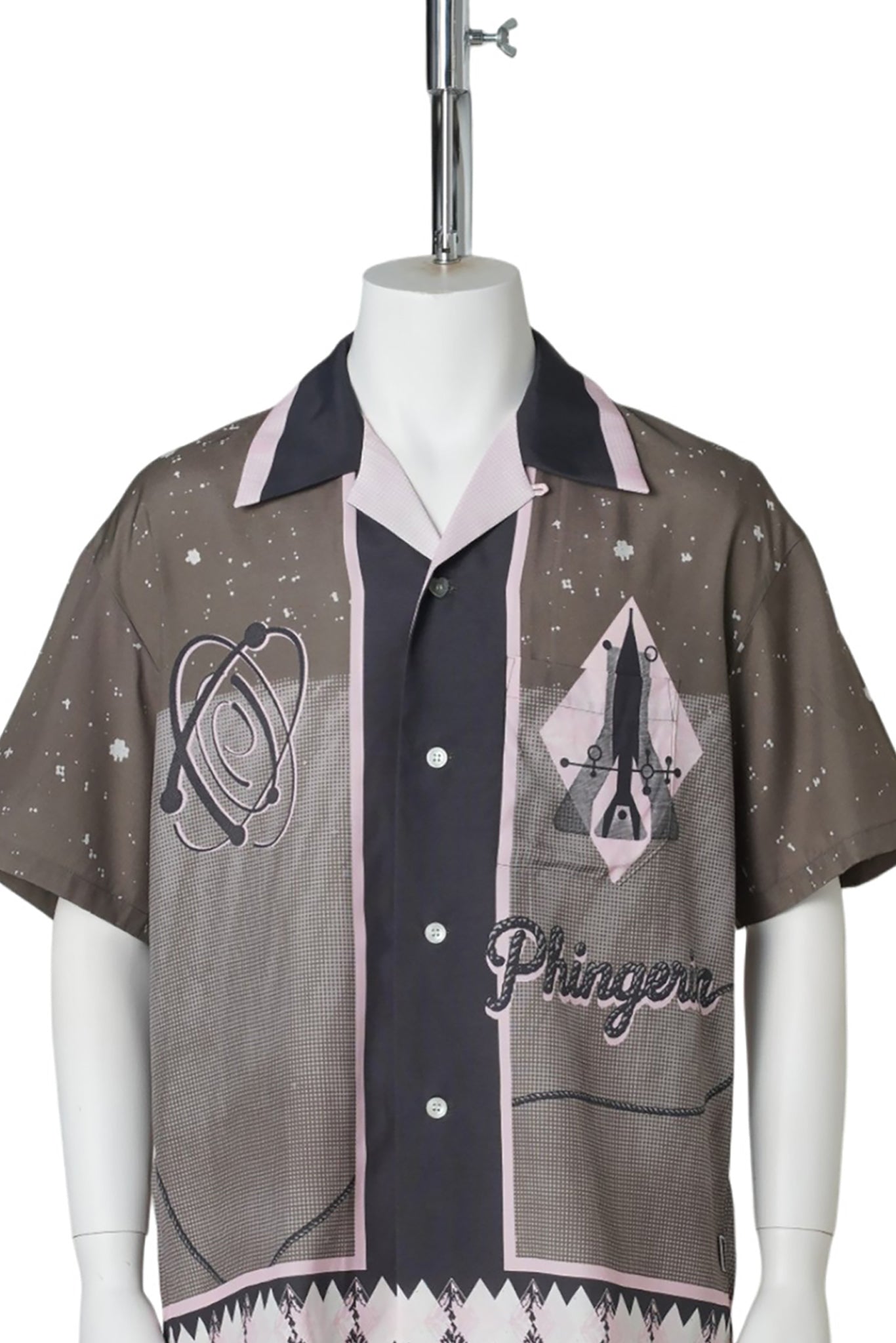 SUMMER SHIRT SPACE / DARK BROWN