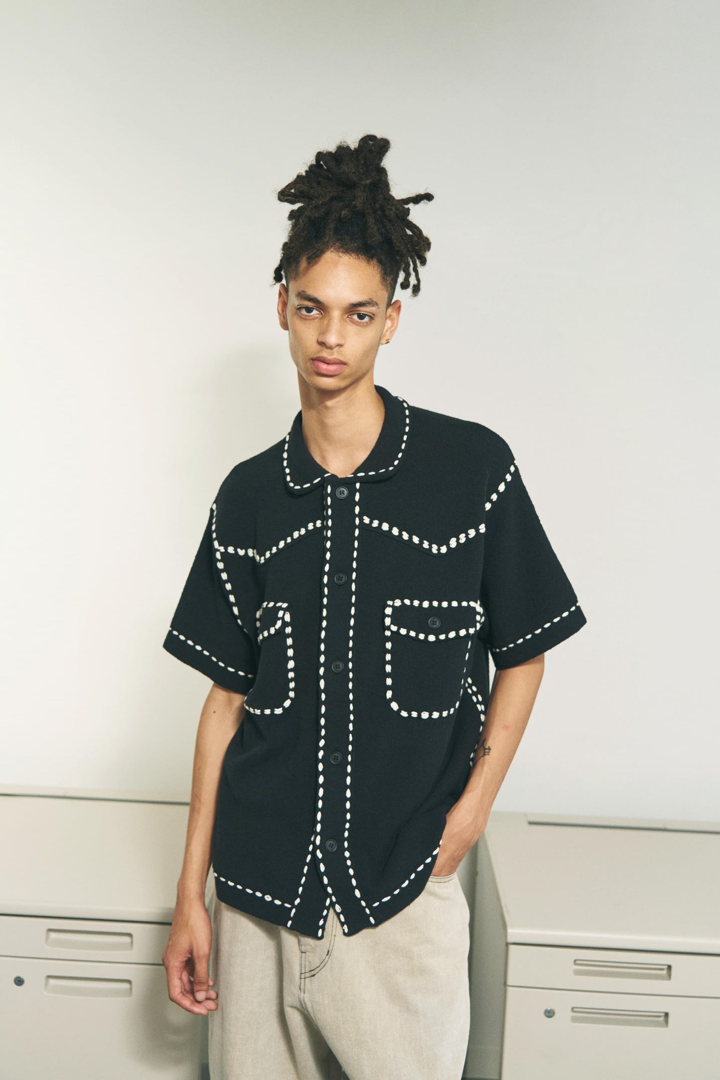 SUMMER PG1 WESTERN SHIRT / BLACK