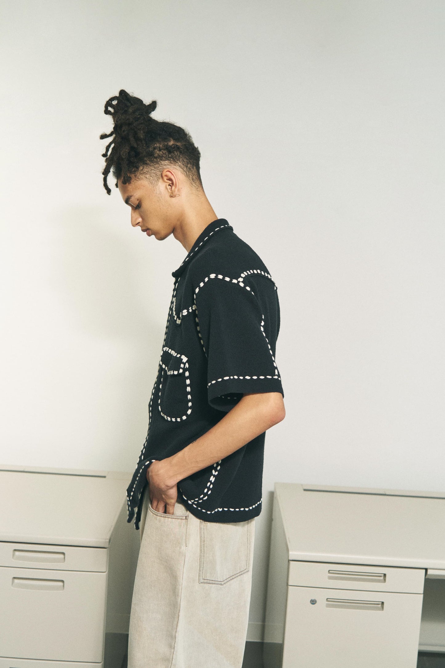 SUMMER PG1 WESTERN SHIRT / BLACK