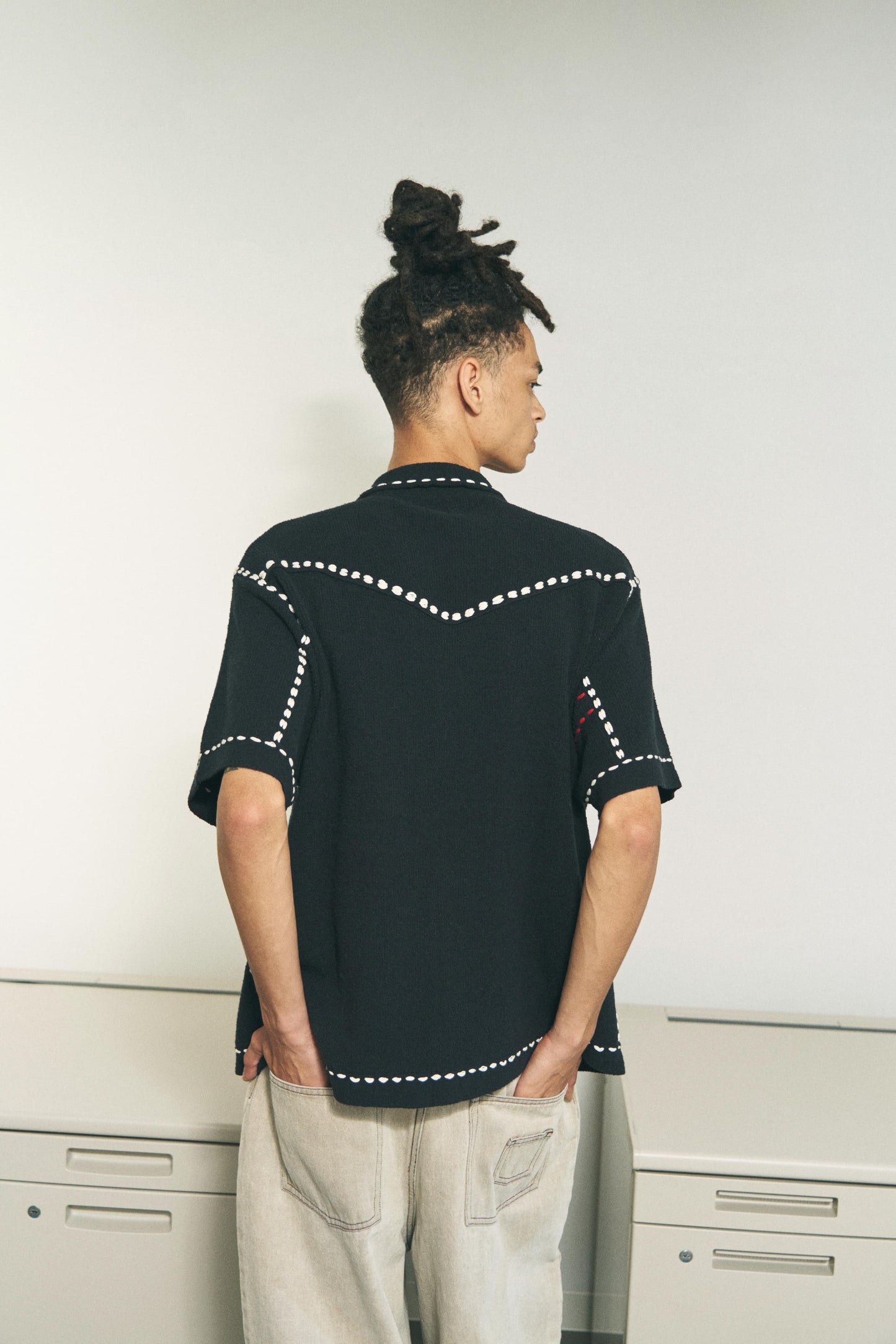 SUMMER PG1 WESTERN SHIRT / BLACK
