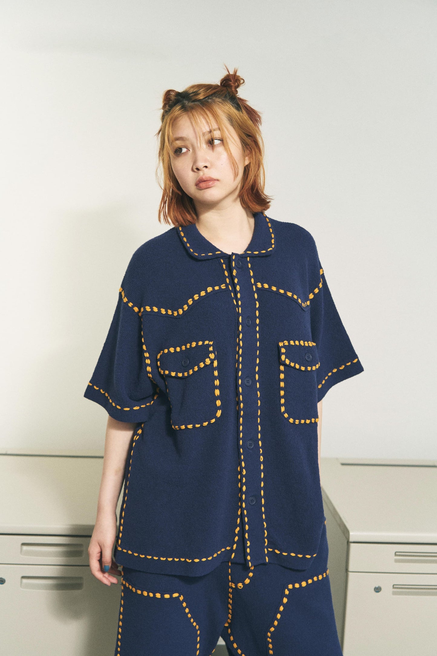 SUMMER PG1 WESTERN SHIRT / NAVY