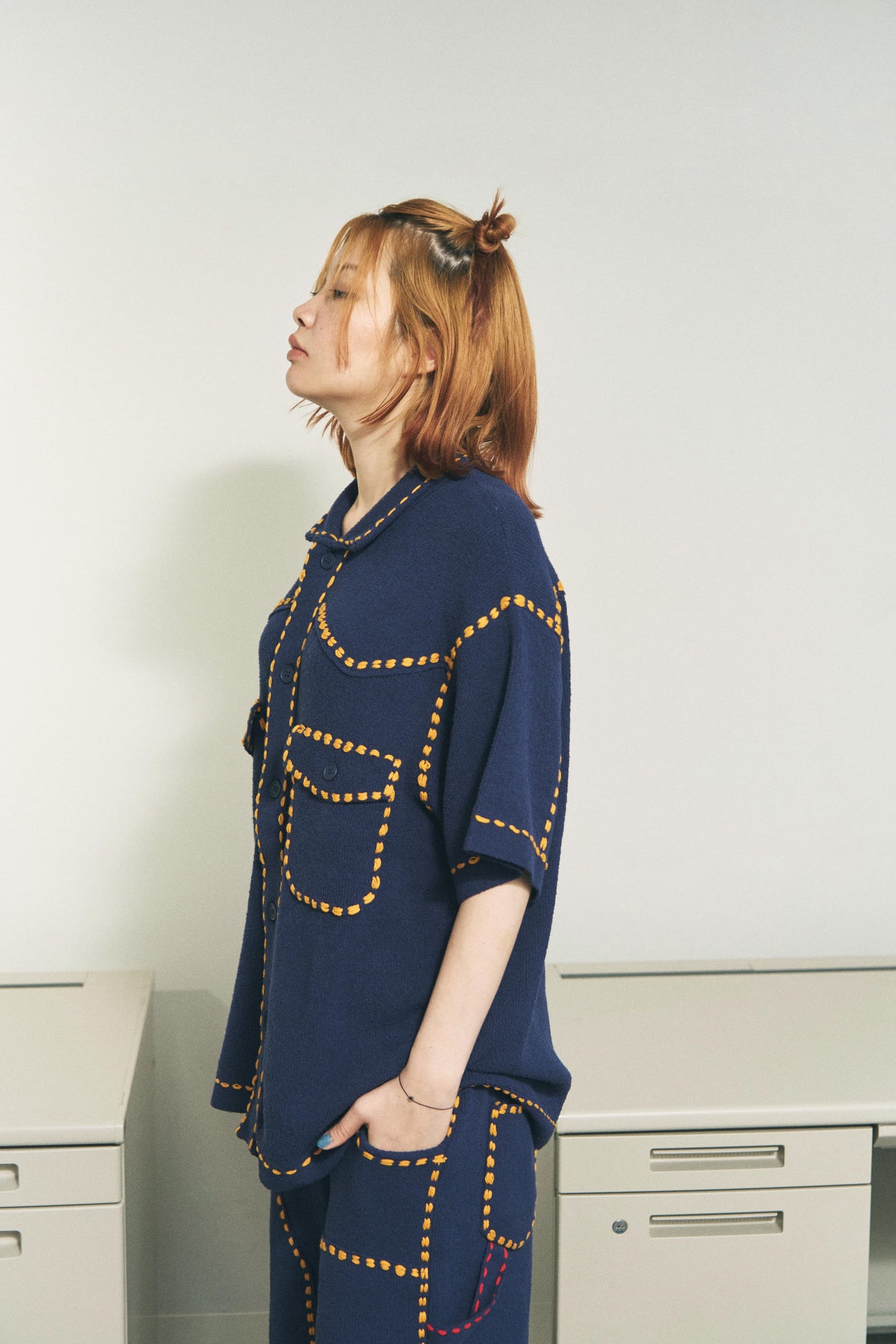 SUMMER PG1 WESTERN SHIRT / NAVY