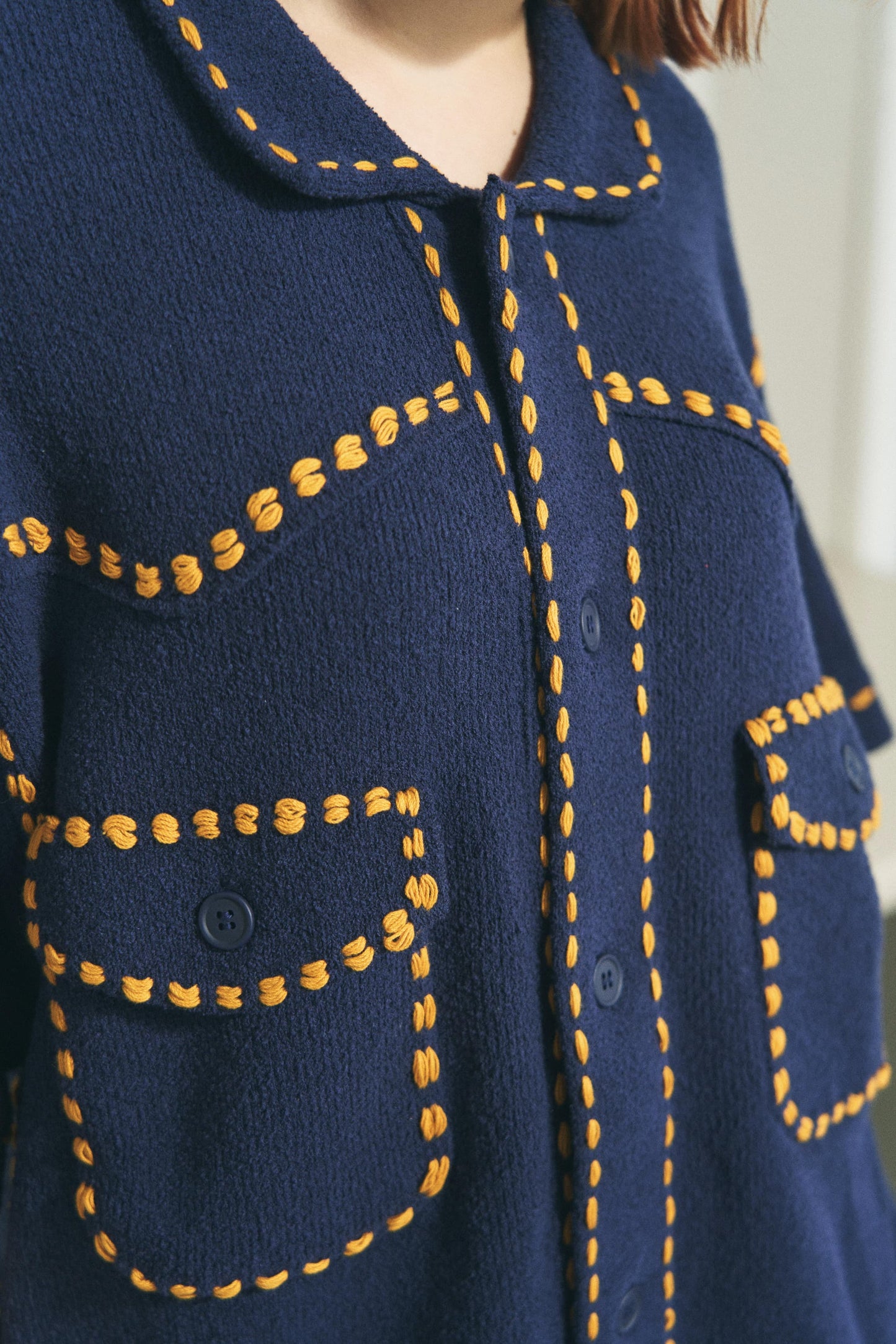 SUMMER PG1 WESTERN SHIRT / NAVY