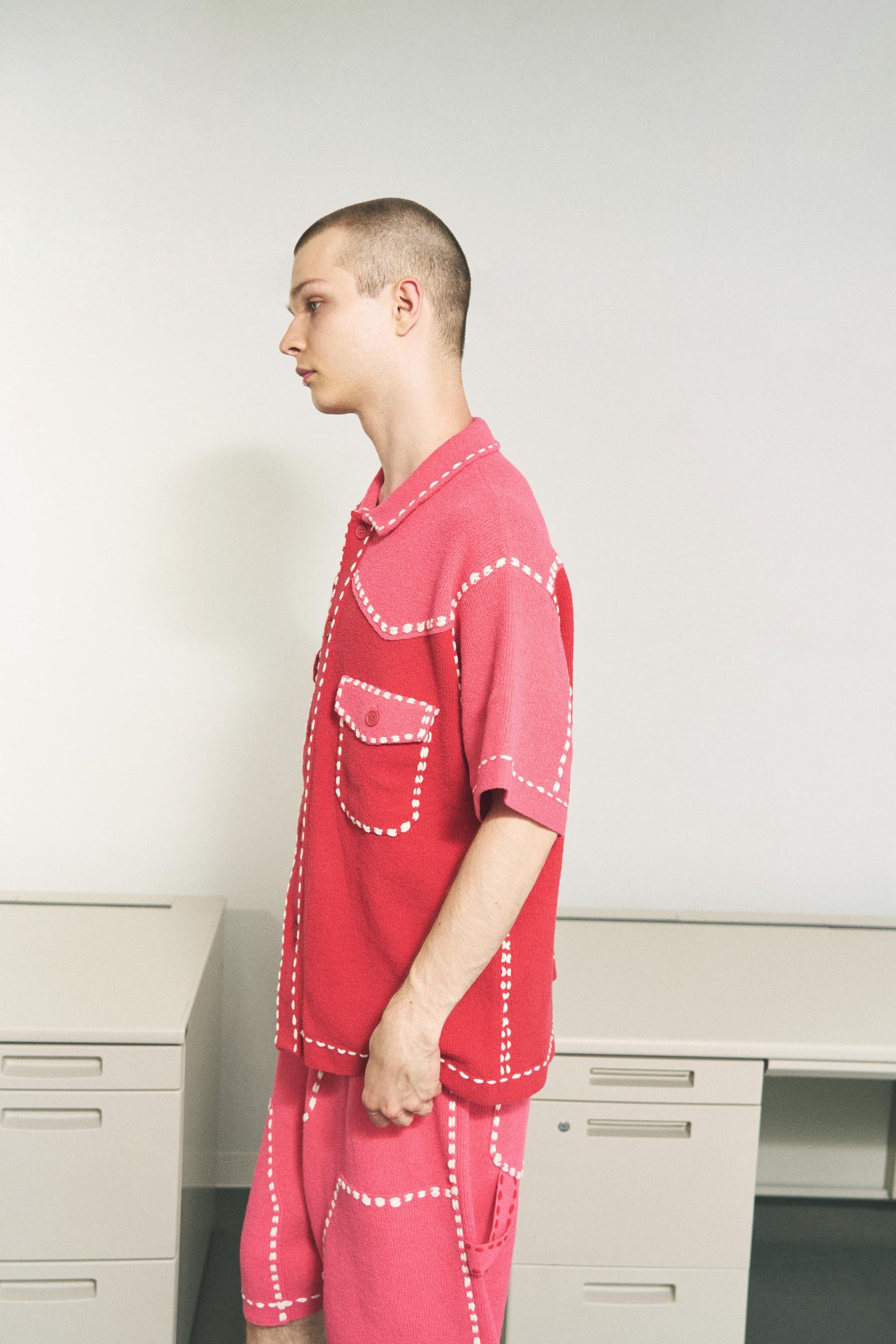 SUMMER PG1 WESTERN SHIRT / RED/PINK