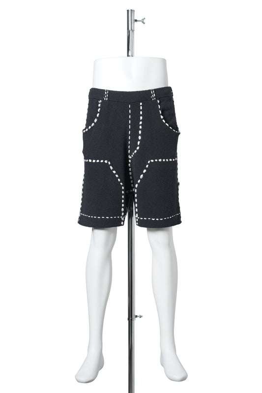 SUMMER PG1 DOUBLE KNEE SHORTS / BLACK