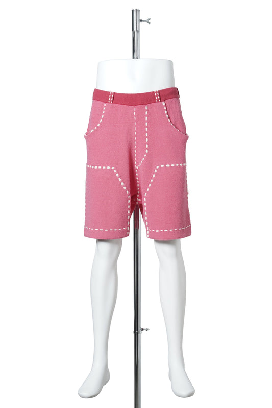 SUMMER PG1 DOUBLE KNEE SHORTS / RED/PINK