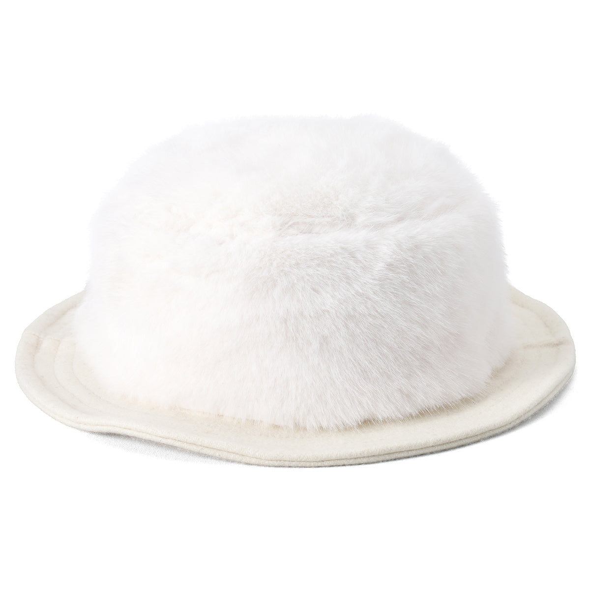 FY FUR BUCKET HAT / WHITE