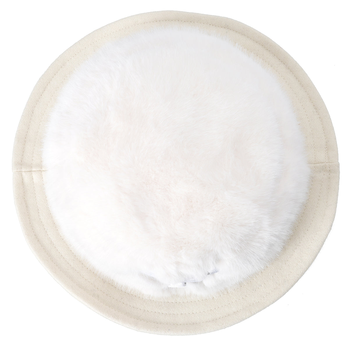 FY FUR BUCKET HAT / WHITE
