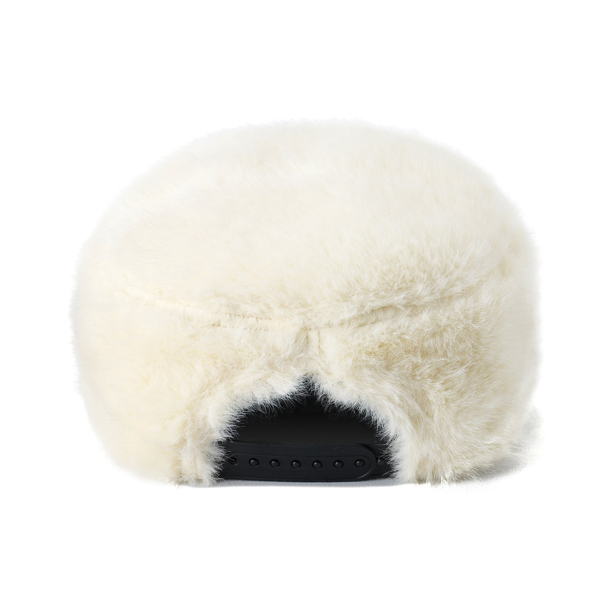 FUR PILLBOX HAT / YELLOW