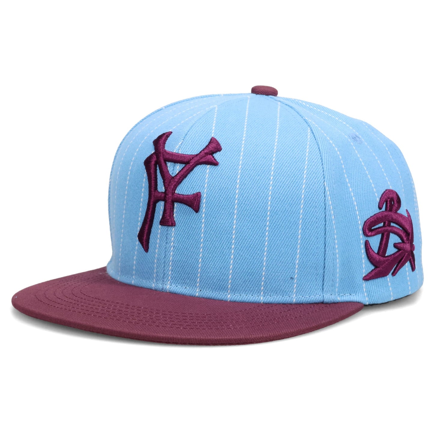 PINSTRIPE BASEBALL HAT / BLUE/PURPLE