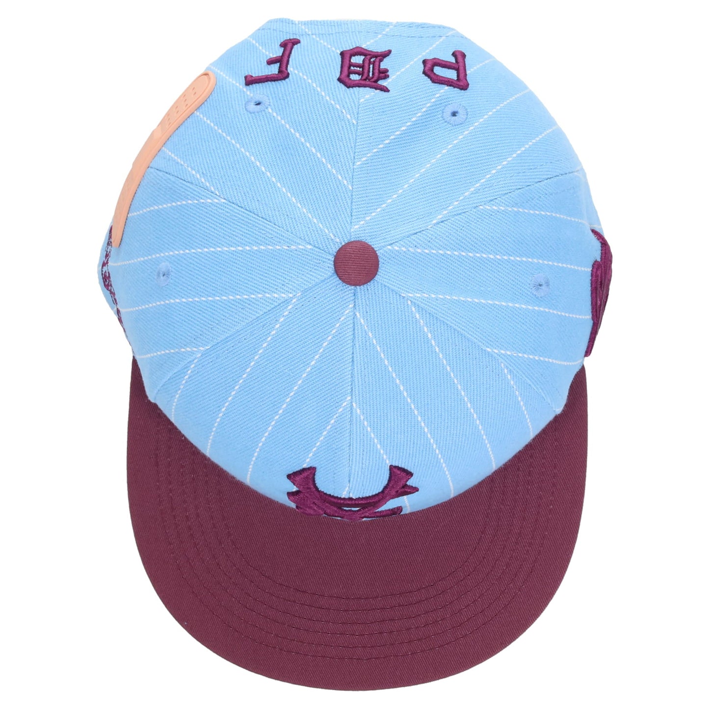 PINSTRIPE BASEBALL HAT / BLUE/PURPLE