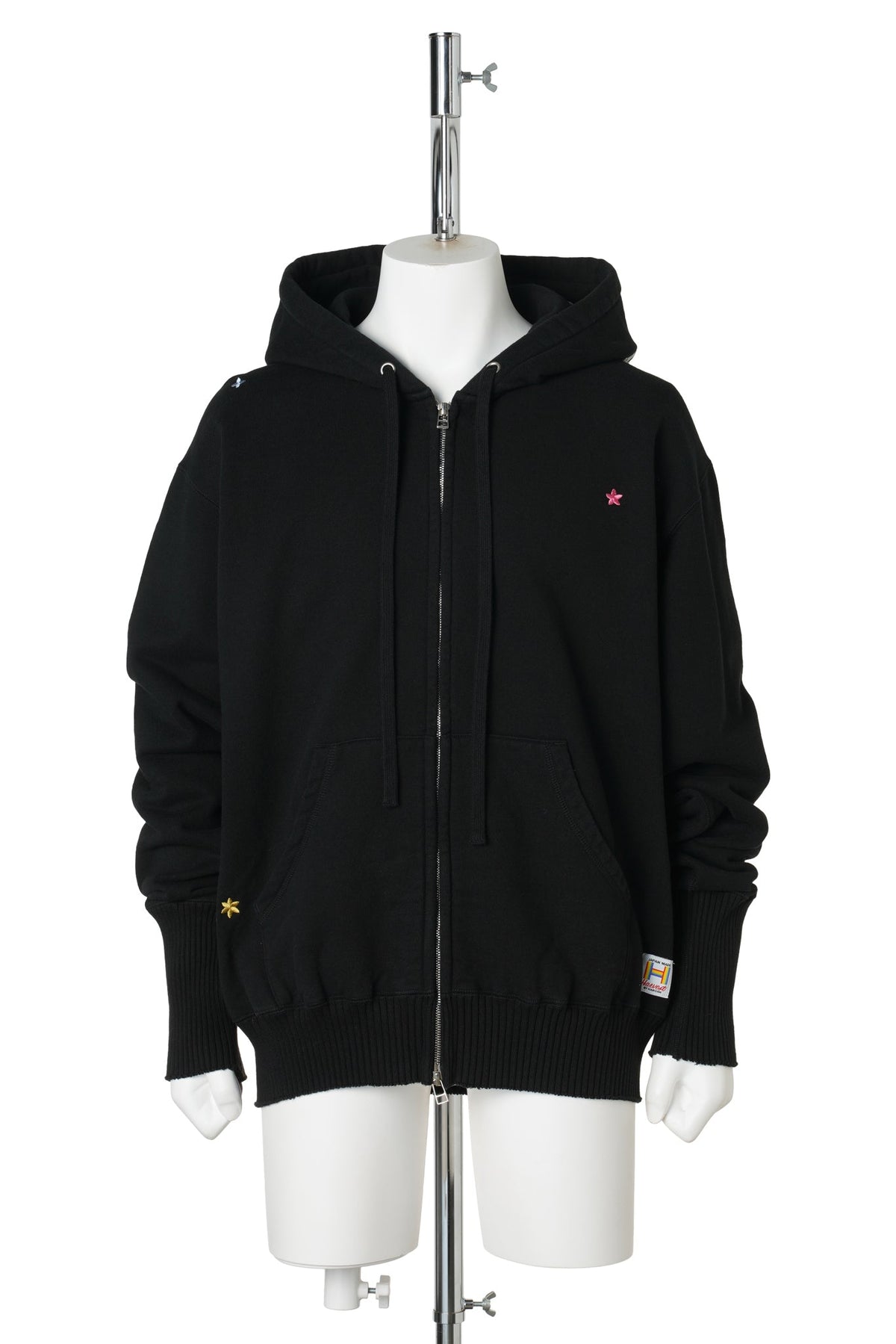 BASIC ZIP HOODIE / BLACK