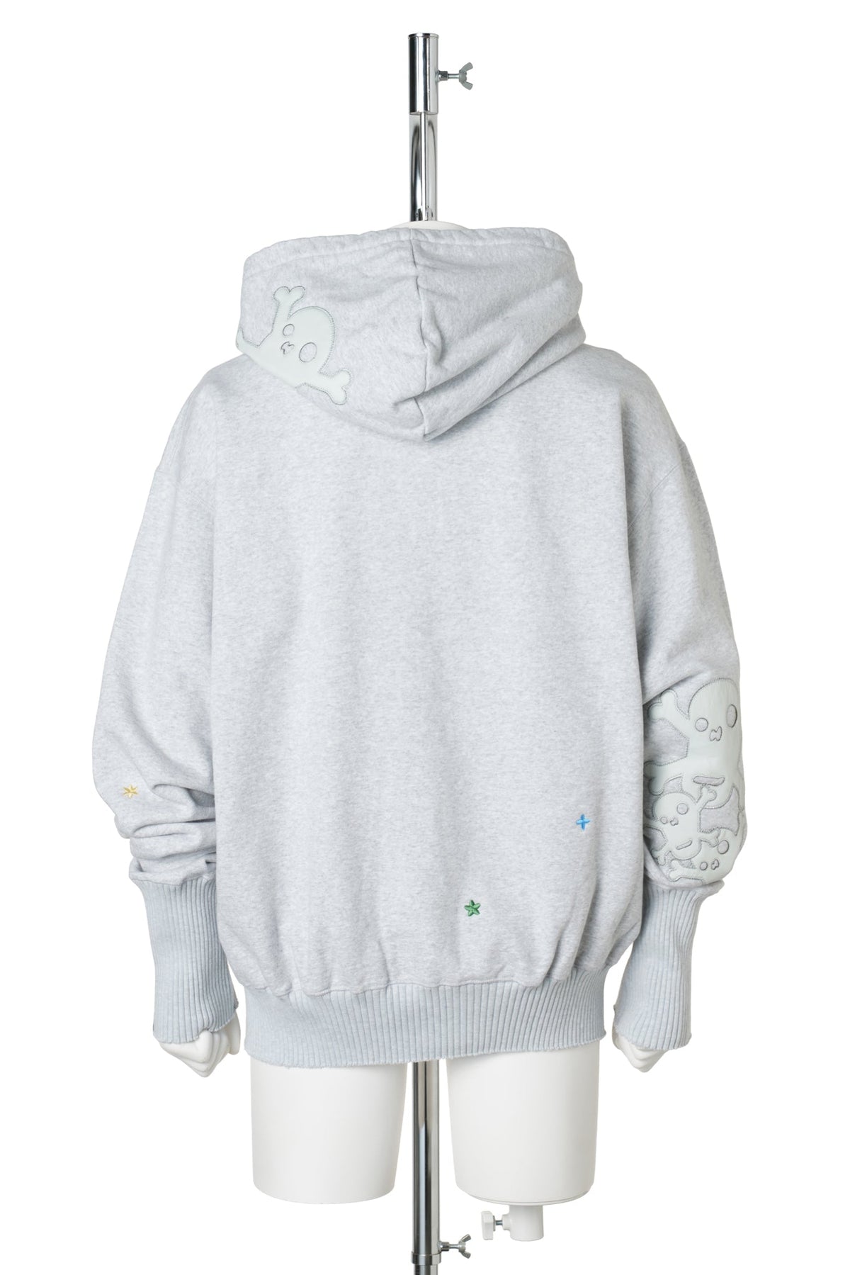 BASIC ZIP HOODIE / HEATHERGREY