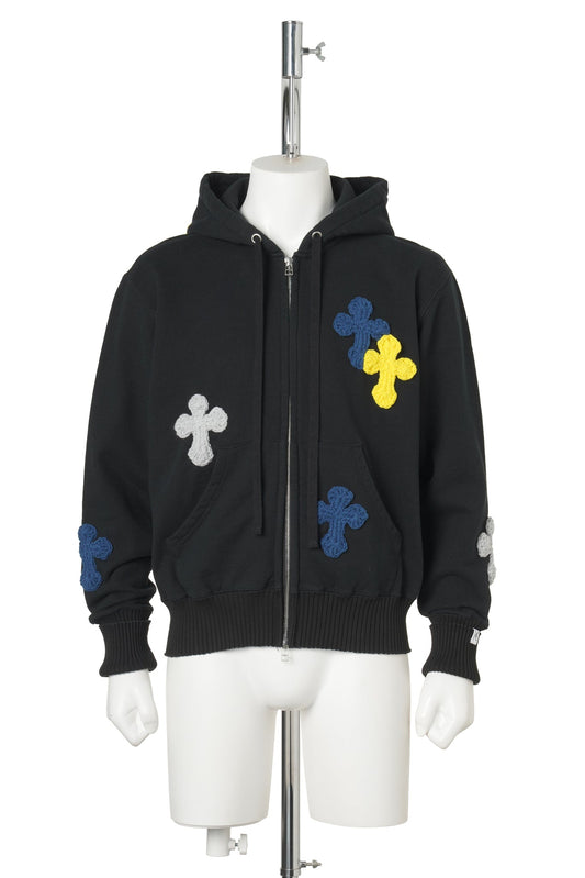 BASIC ZIP HOODIE / BLACK